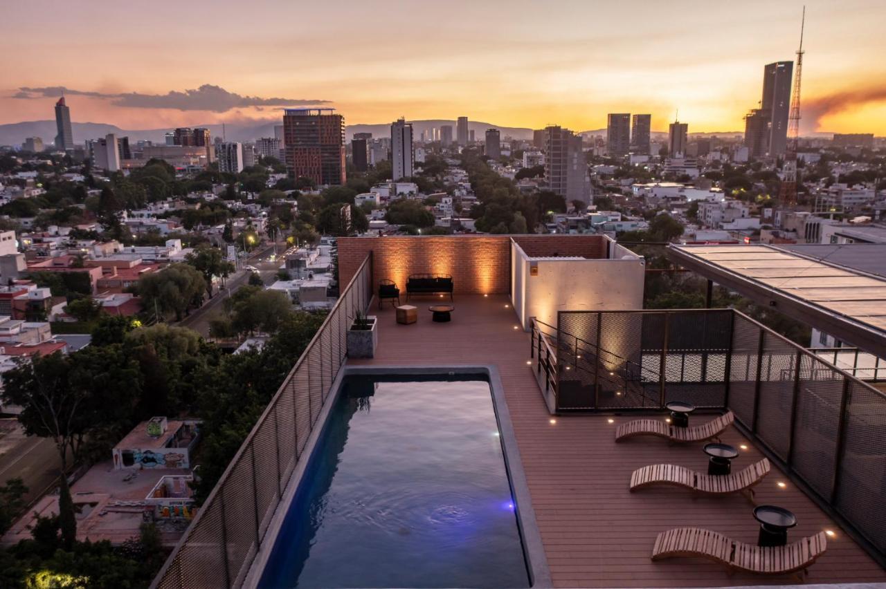 Galeria Flat Rooftop Pool Witgdl Guadalajara Ngoại thất bức ảnh